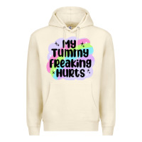 Sandshell my tummy freaking hurts Premium Hoodie - MaliasSmallBusiness