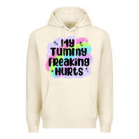 Tofu my tummy freaking hurts Premium Hoodie - MaliasSmallBusiness