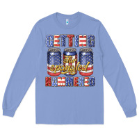 Colony Blue getting star spangled hammared Long Sleeve Tee - texasbilliewilder