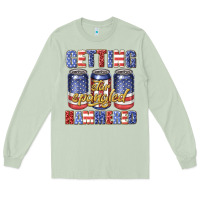 Matcha getting star spangled hammared Long Sleeve Tee - texasbilliewilder