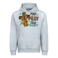 Heather Grey pray on it pray over it pray through it Urban Hoodie - MaliasSmallBusiness