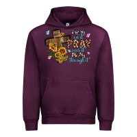Mauve Wine pray on it pray over it pray through it Urban Hoodie - MaliasSmallBusiness
