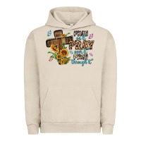 Pigment French Oak pray on it pray over it pray through it Urban Hoodie - MaliasSmallBusiness