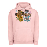 Pigment Salmon pray on it pray over it pray through it Urban Hoodie - MaliasSmallBusiness