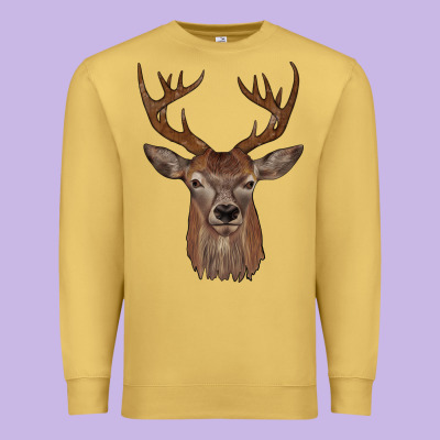 Deer Premium Sweatshirt Designed By Jahusdesignshop