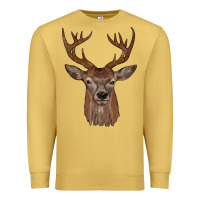 Antique Gold deer Premium Sweatshirt - JahusDesignShop