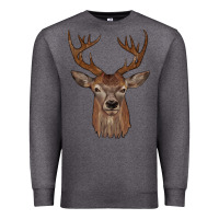 Charcoal Heather deer Premium Sweatshirt - JahusDesignShop