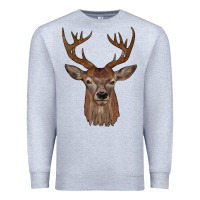 Heather Grey deer Premium Sweatshirt - JahusDesignShop