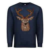 Navy deer Premium Sweatshirt - JahusDesignShop