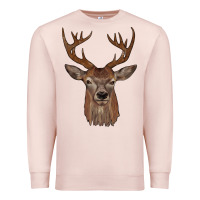 Pale Pink deer Premium Sweatshirt - JahusDesignShop