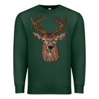 Sports Green deer Premium Sweatshirt - JahusDesignShop