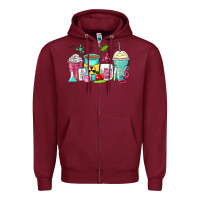 Burgundy science teacher coffee cups Zipper Hoodie - Zillion Design Studio