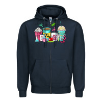 Navy science teacher coffee cups Zipper Hoodie - Zillion Design Studio