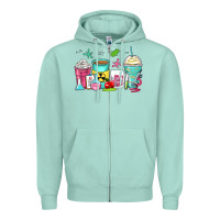 Seafoam science teacher coffee cups Zipper Hoodie - Zillion Design Studio