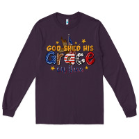 Plum god shed his grace on thee Long Sleeve Tee - texasbilliewilder