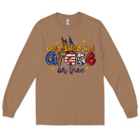 Toasted Coconut god shed his grace on thee Long Sleeve Tee - texasbilliewilder