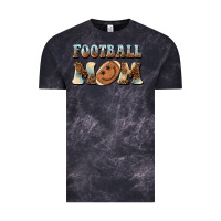 Cloud Black football mom football smiley face Vintage Tee - BarkalooDesign