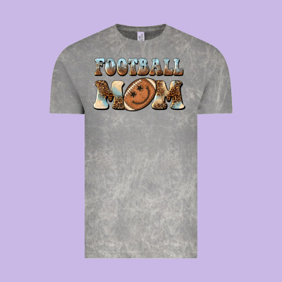 Football Mom Football Smiley Face Vintage Tee Designed By Barkaloodesign