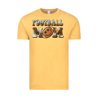 Vintage Mustard football mom football smiley face Vintage Tee - BarkalooDesign