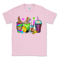 Bubblegum Pink nail art coffee cups Classic Tee - Zillion Design Studio