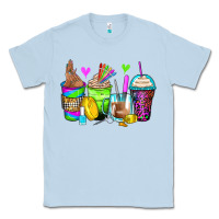 Dusty Blue nail art coffee cups Classic Tee - Zillion Design Studio