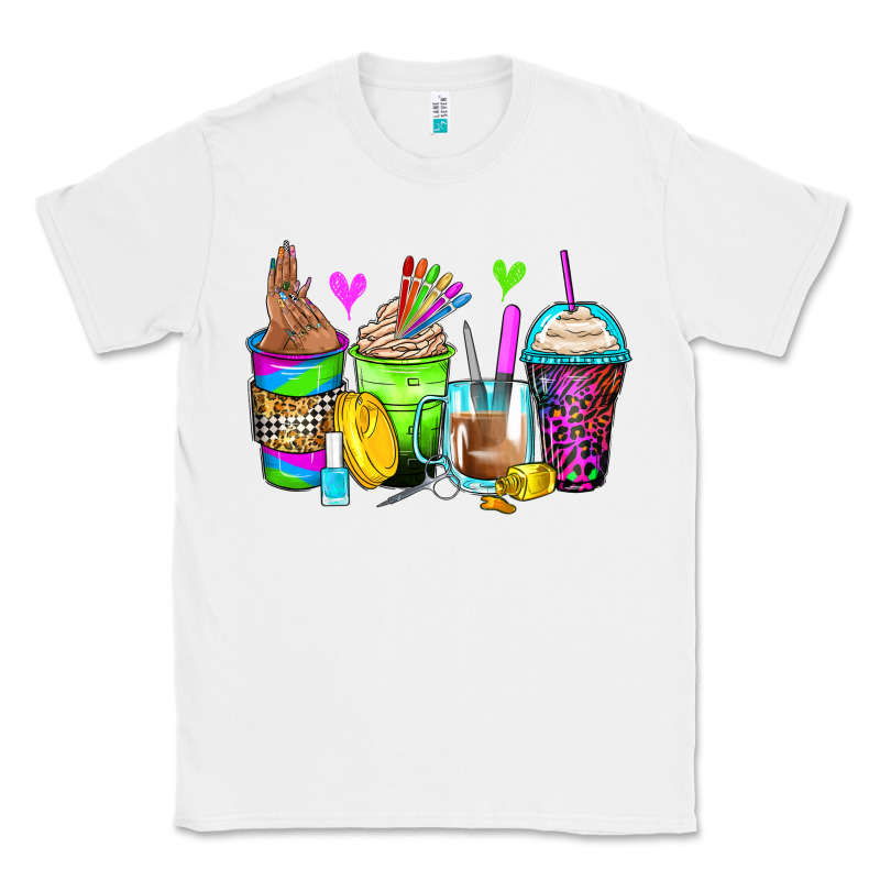 Nail Art Coffee Cups Classic Tee by Zillion Design Studio | Teevron