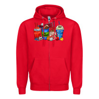 Red p.e. teacher coffee cups Zipper Hoodie - Zillion Design Studio