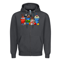 Smoke p.e. teacher coffee cups Zipper Hoodie - Zillion Design Studio