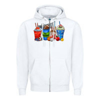 White p.e. teacher coffee cups Zipper Hoodie - Zillion Design Studio
