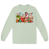 Matcha christmas coffee cups Long Sleeve Tee - Zillion Design Studio