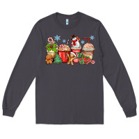 Smoke christmas coffee cups Long Sleeve Tee - Zillion Design Studio
