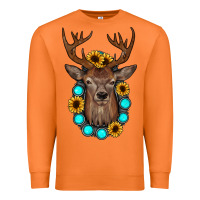 Carrot deer gemstone sunflower Premium Sweatshirt - JahusDesignShop