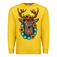 Lemon deer gemstone sunflower Premium Sweatshirt - JahusDesignShop