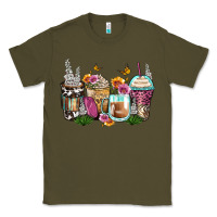 Army Green floral coffee cups Classic Tee - Zillion Design Studio
