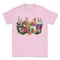 Bubblegum Pink floral coffee cups Classic Tee - Zillion Design Studio