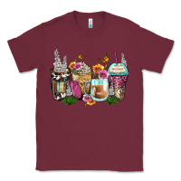 Burgundy floral coffee cups Classic Tee - Zillion Design Studio