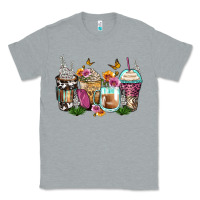 Heather Grey floral coffee cups Classic Tee - Zillion Design Studio
