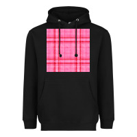 Black valentines day plaid seamless pattern Heavyweight Hoodie - BundleAndBundleShop