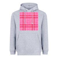 Heather Grey valentines day plaid seamless pattern Heavyweight Hoodie - BundleAndBundleShop