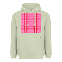 Matcha valentines day plaid seamless pattern Heavyweight Hoodie - BundleAndBundleShop