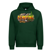 Forest Green camping Urban Hoodie - NancyCooperArtShop