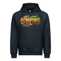 Navy camping Urban Hoodie - NancyCooperArtShop