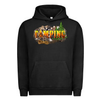 Pigment Black camping Urban Hoodie - NancyCooperArtShop