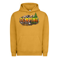 Pigment Peanut Butter camping Urban Hoodie - NancyCooperArtShop