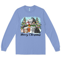 Colony Blue merry christmas gnomes Long Sleeve Tee - Zillion Design Studio