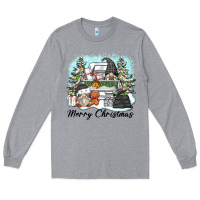 Heather Grey merry christmas gnomes Long Sleeve Tee - Zillion Design Studio