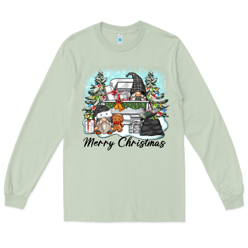 Merry Christmas Gnomes Long Sleeve Tee by Zillion Design Studio | Teevron