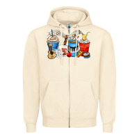 Sandshell music teacher coffee cups Zipper Hoodie - Zillion Design Studio