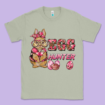 Easter Pink Camouflage Egg Hunter  Bunny Classic Tee Designed By Barkaloodesign