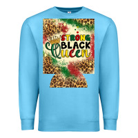 Ocean Blue strong black queen 12 oz can cooler (regular) Premium Sweatshirt - Artiststas